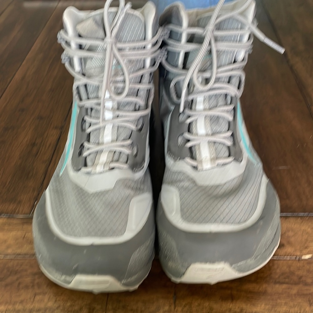 Womens Altra, Lone Peak All Weather Trail shoes.